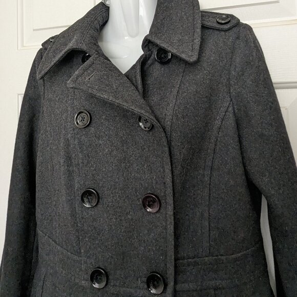 Michael Kors  Women's  Wool Coat  Size Small  Gray - Picture 3 of 13